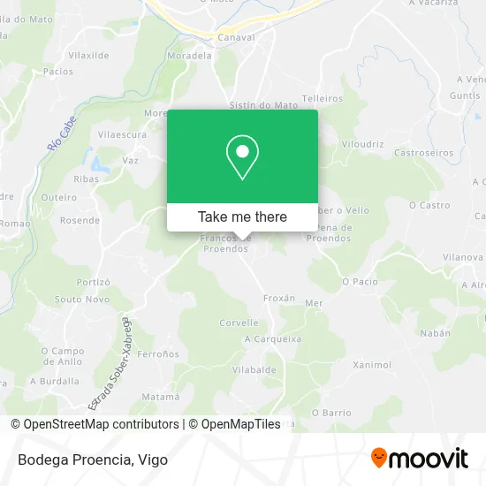 Bodega Proencia map