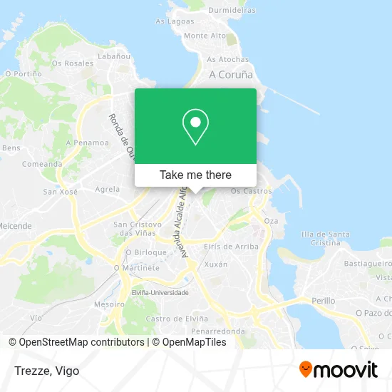 Trezze map