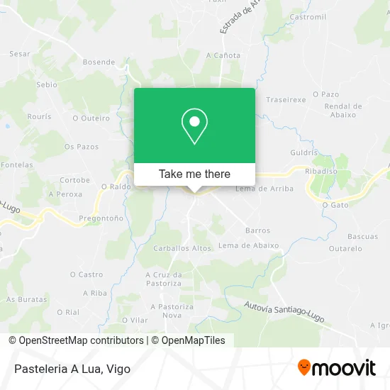 Pasteleria A Lua map