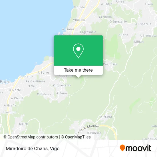 Miradoiro de Chans map
