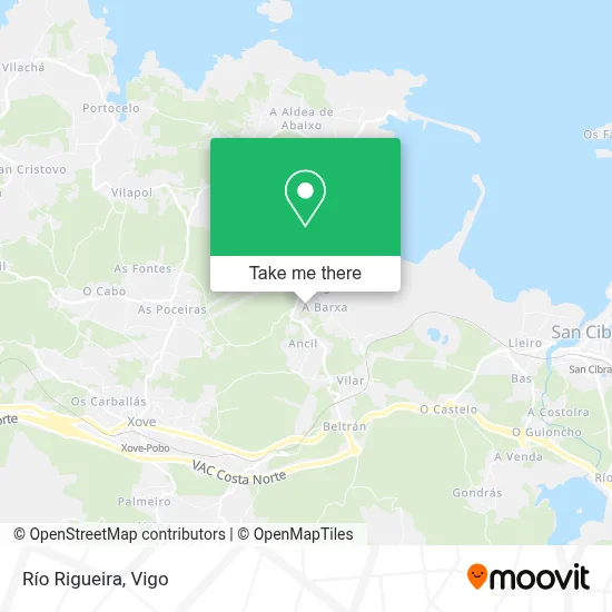 Río Rigueira map