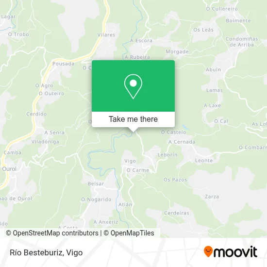 Río Besteburiz map