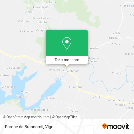 Parque de Brandomil map