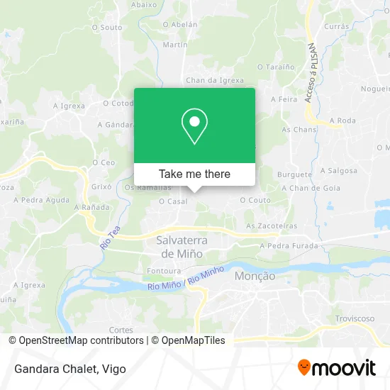 Gandara Chalet map