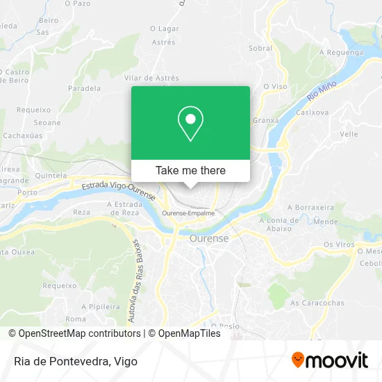 Ria de Pontevedra map