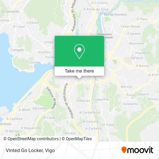 Vinted Go Locker map