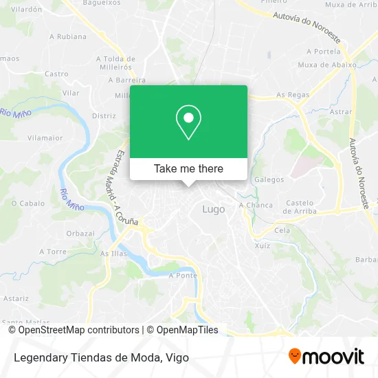 Legendary Tiendas de Moda map