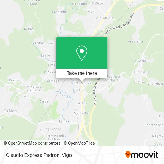 Claudio Express Padron map