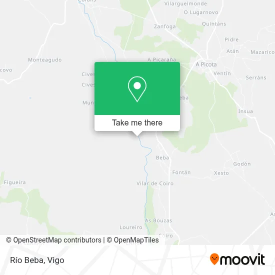 Río Beba map