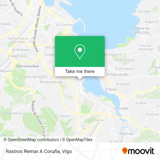 Rastros Remar A Coruña map