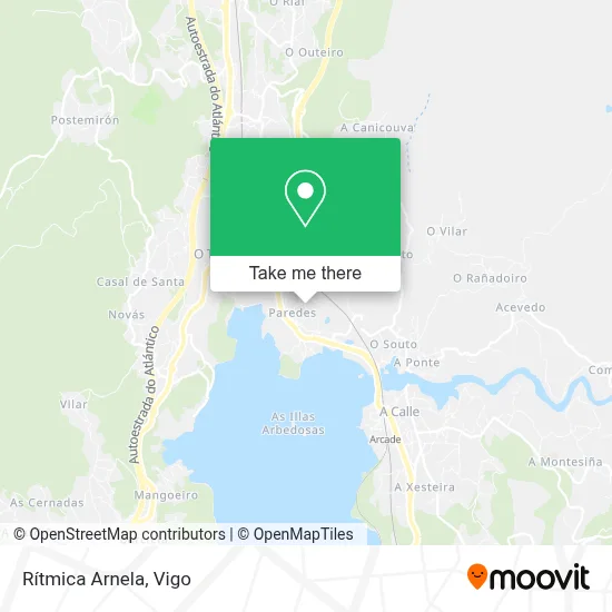 Rítmica Arnela map