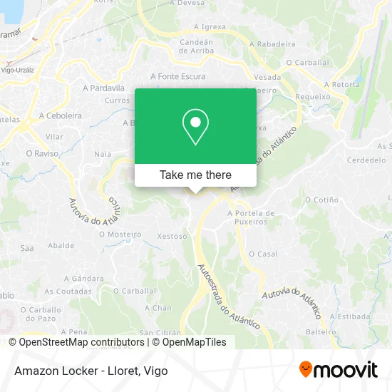 Amazon Locker - Lloret map
