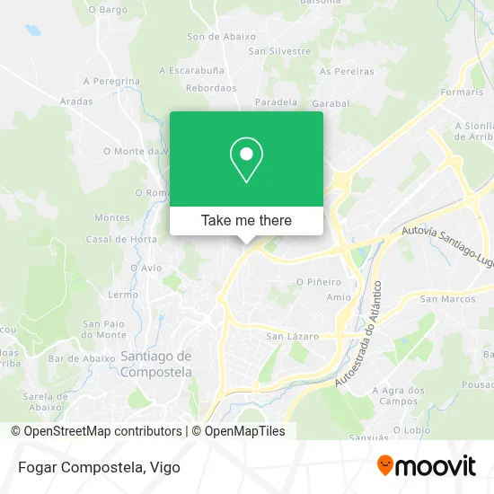 Fogar Compostela map