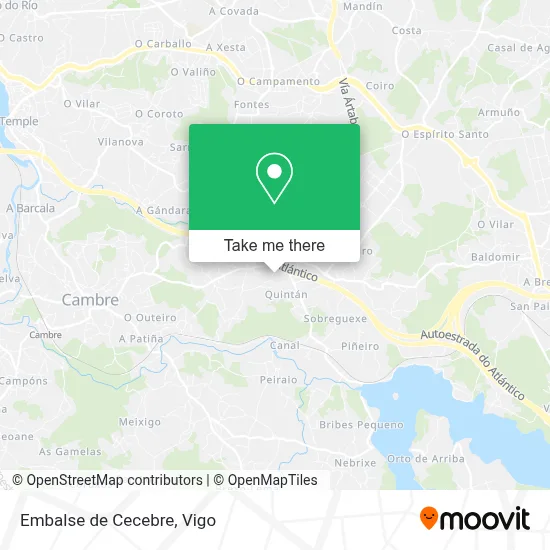 Embalse de Cecebre map