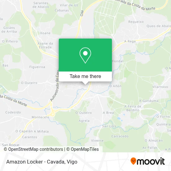 Amazon Locker - Cavada map