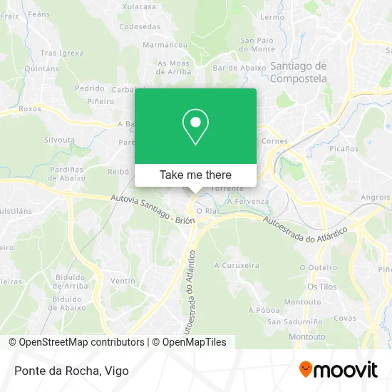 Ponte da Rocha map