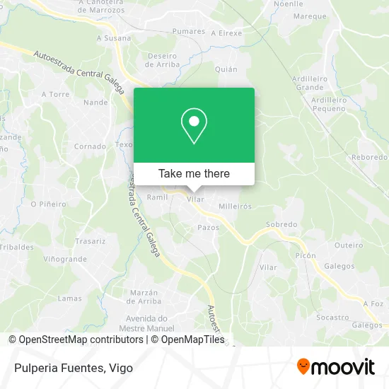 Pulperia Fuentes map