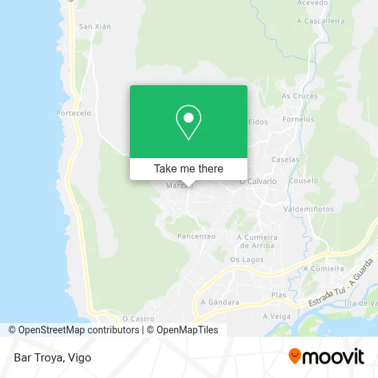 Bar Troya map