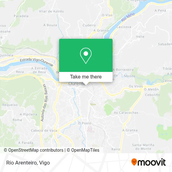 Río Arenteiro map