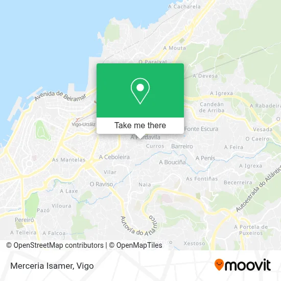 Merceria Isamer map