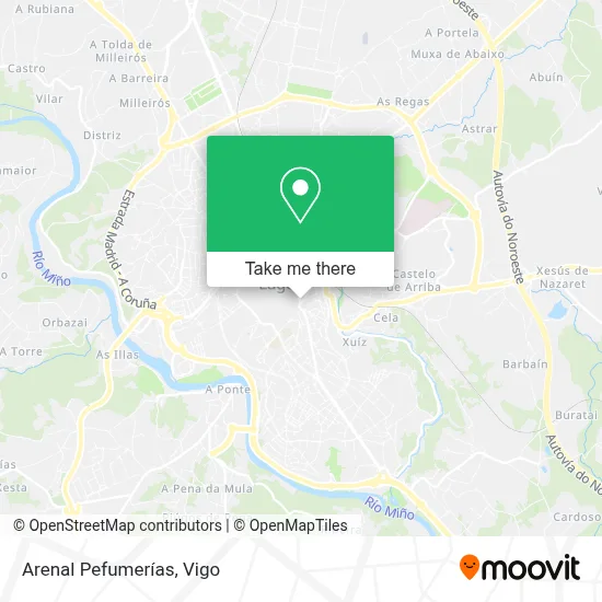 Arenal Pefumerías map