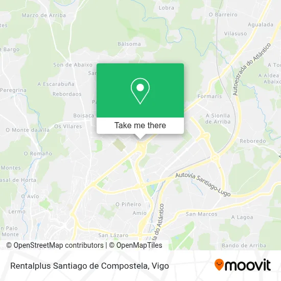 Rentalplus Santiago de Compostela map