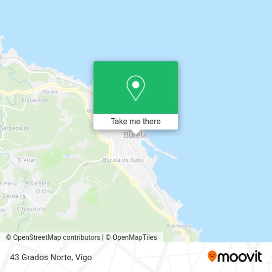 43 Grados Norte map