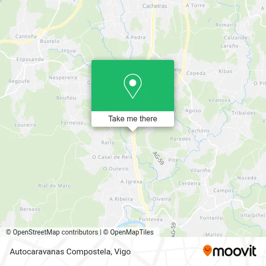 Autocaravanas Compostela map