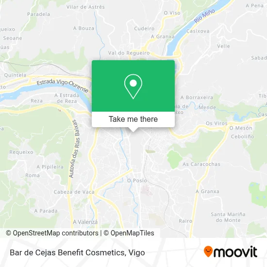 Bar de Cejas Benefit Cosmetics map
