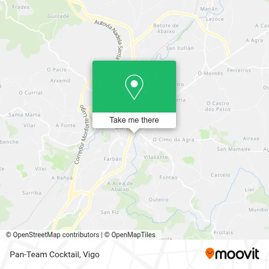 Pan-Team Cocktail map