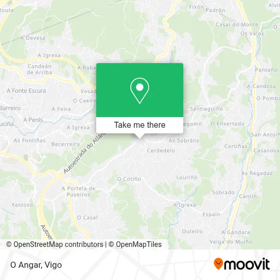 mapa O Angar