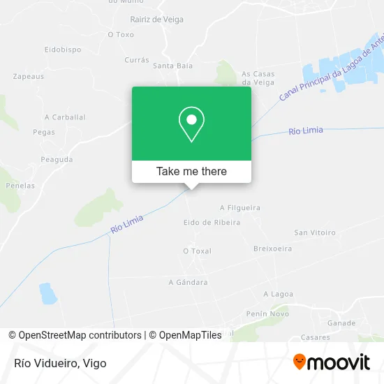Río Vidueiro map