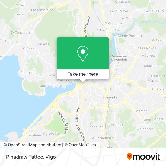 Pinadraw Tattoo map