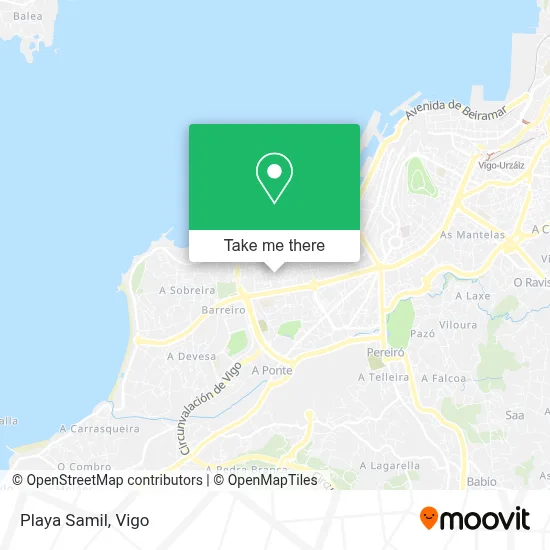 Playa Samil map