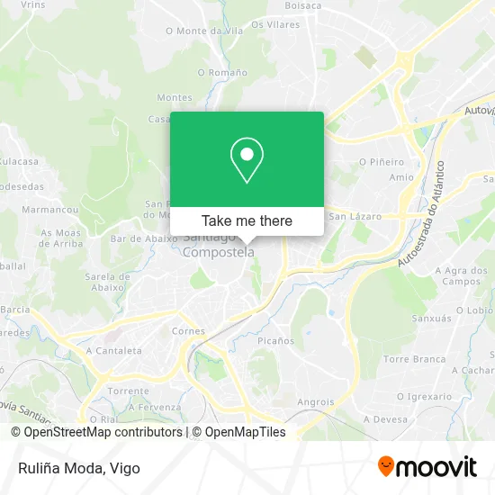 Ruliña Moda map