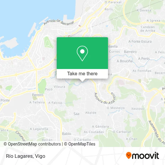 Río Lagares map