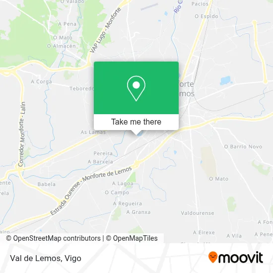Val de Lemos map