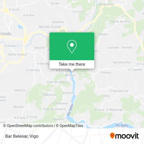 Bar Belesar map