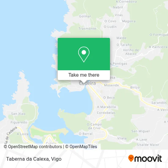 Taberna da Calexa map