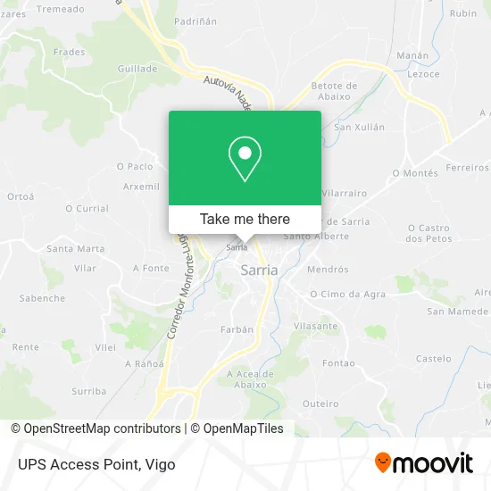 Ups Access Point map