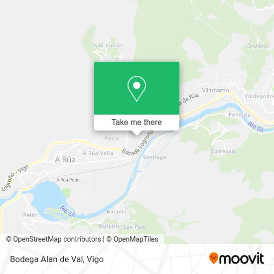 Bodega Alan de Val map