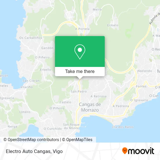 Electro Auto Cangas map