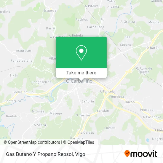 Gas Butano Y Propano Repsol map