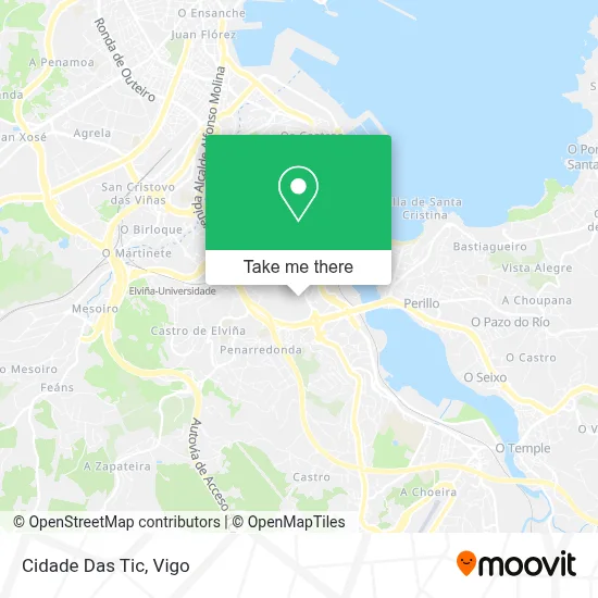 Cidade Das Tic map