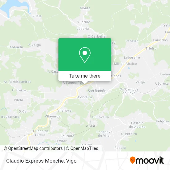 Claudio Express Moeche map