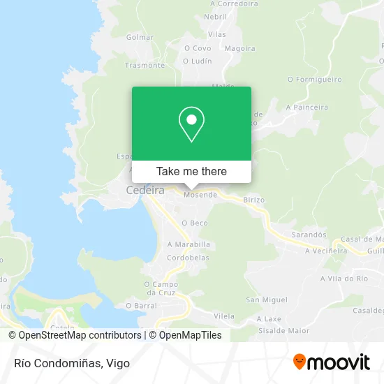 Río Condomiñas map