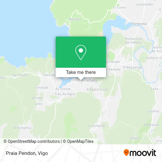 Praia Pendon map