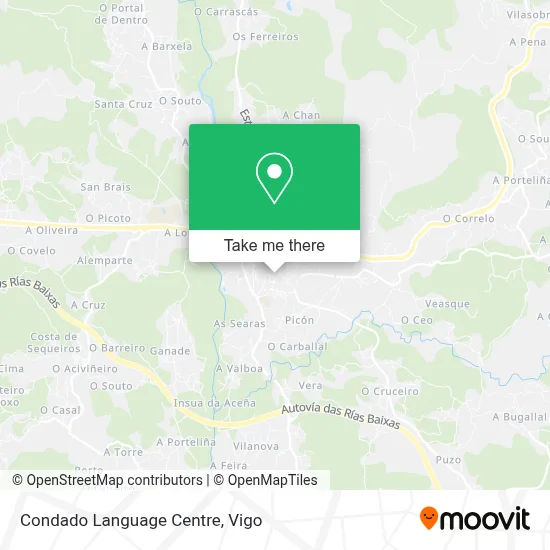 Condado Language Centre map