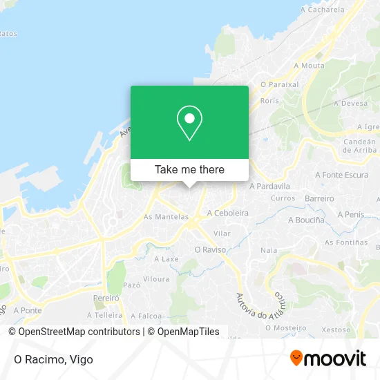 O Racimo map
