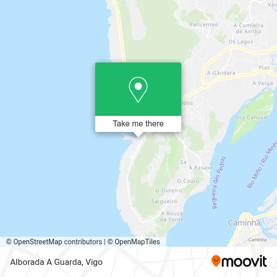 Alborada   A Guarda map